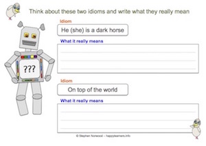 Idioms - Worksheet 6
